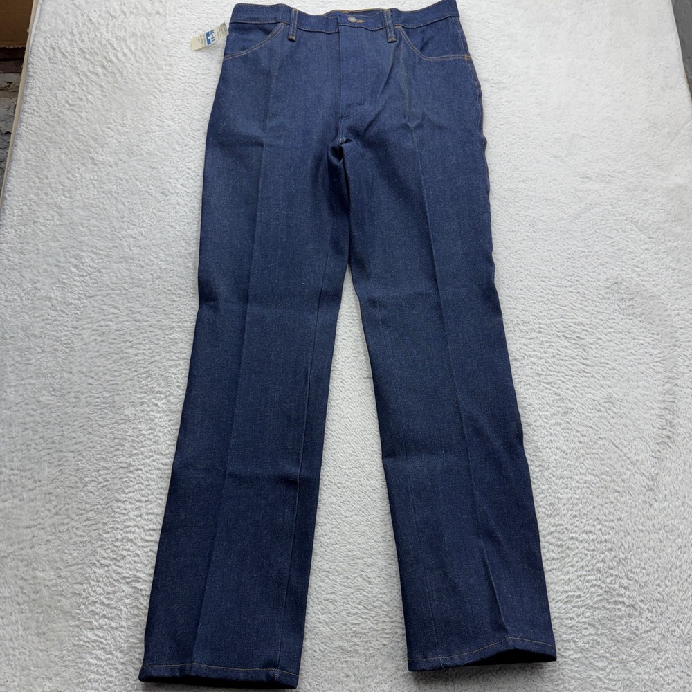 NWT Rustler Vintage Men Straight Leg Heavyweight Denim Jeans Deadstock 34x32 USA